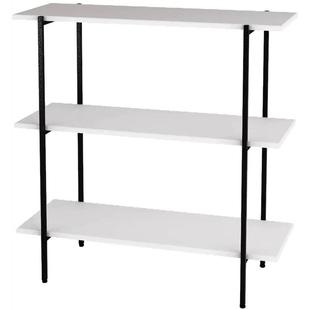 Фото Стеллаж с полками Калифорния мебель 90x90.5x36.3 см МДФ с покрытием цвет белый нагрузка на полку до 20 кг