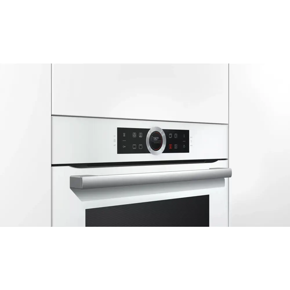 Фото 2 Электрический встраиваемый духовой шкаф Bosch Серия 8 Hbg 632bw1s 59.4x59.5x54.8 см цвет белый Фото 2 Электрический встраиваемый духовой шкаф Bosch Серия 8 Hbg 632bw1s 59.4x59.5x54.8 см цвет белый