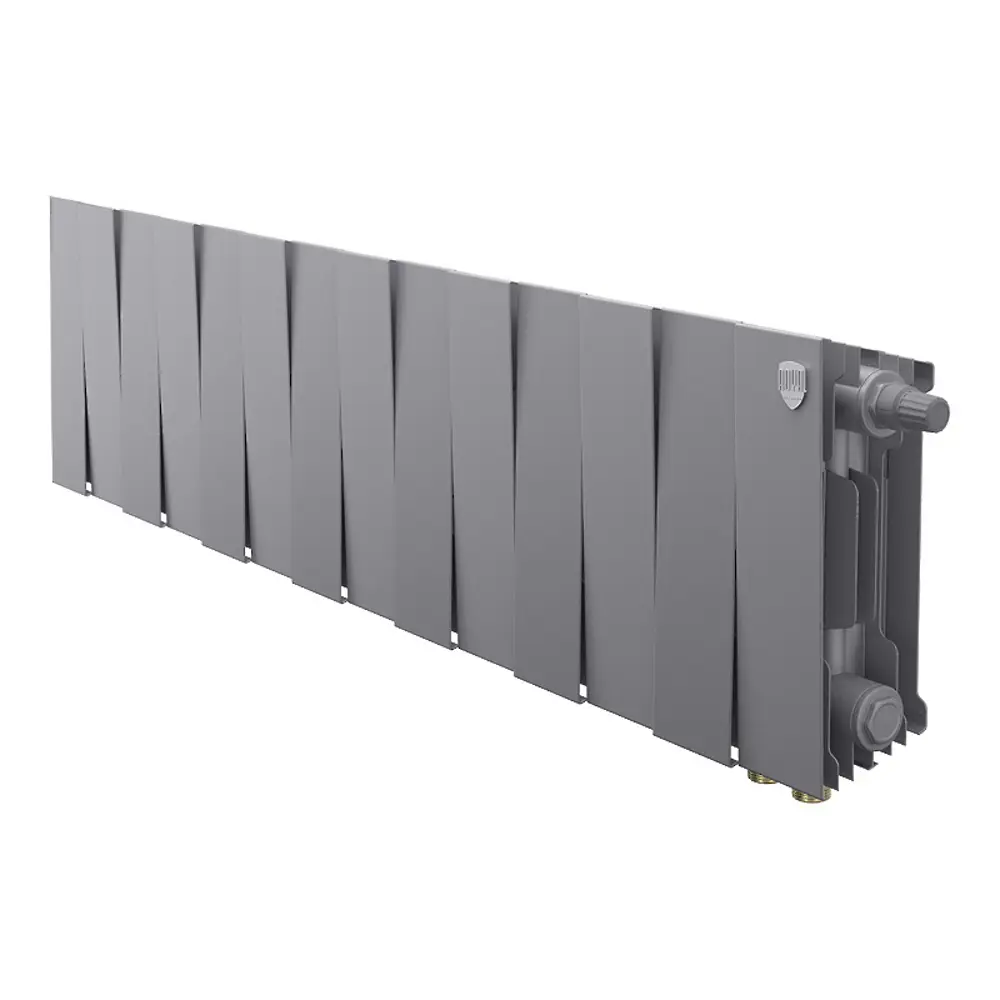 Фото Радиатор секционный Royal Thermo Pianoforte VDR 200/100 14 секций нижнее правое подключение биметалл серый Фото Радиатор секционный Royal Thermo Pianoforte VDR 200/100 14 секций нижнее правое подключение биметалл серый