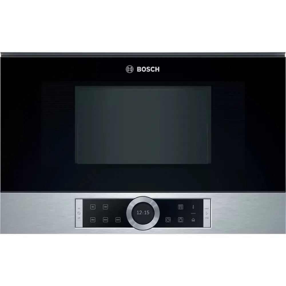 Фото Встраиваемая микроволновая печь Bosch BFL 634GS1 21 л 59.4x38.2x31.8 см цвет черный/серый