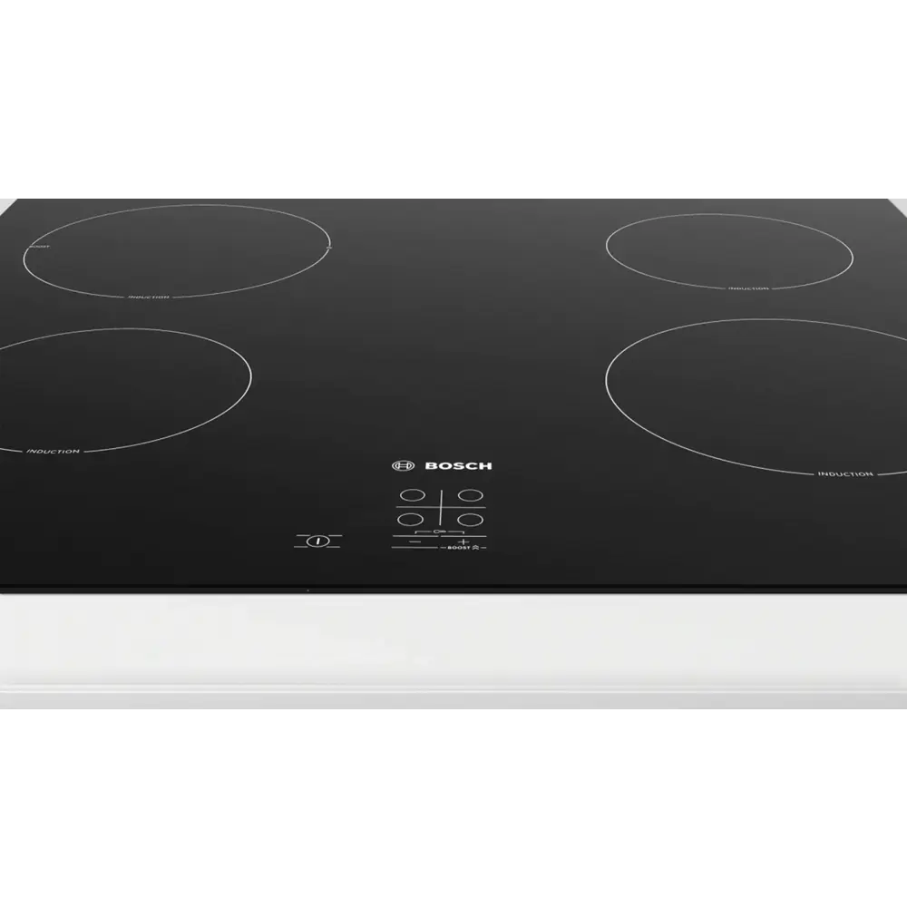 Фото 2 Индукционная варочная панель Bosch PUG611AA5E 59.20 см 4 конфорки цвет черный Фото 2 Индукционная варочная панель Bosch PUG611AA5E 59.20 см 4 конфорки цвет черный