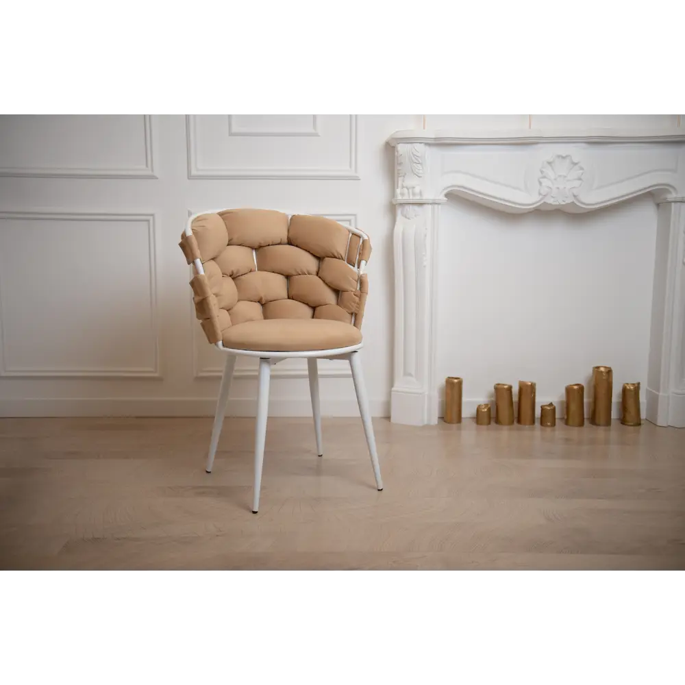 Фото 7 Кухонный стул Pride design Томас гламур 85x59x61 см велюр цвет бежевый