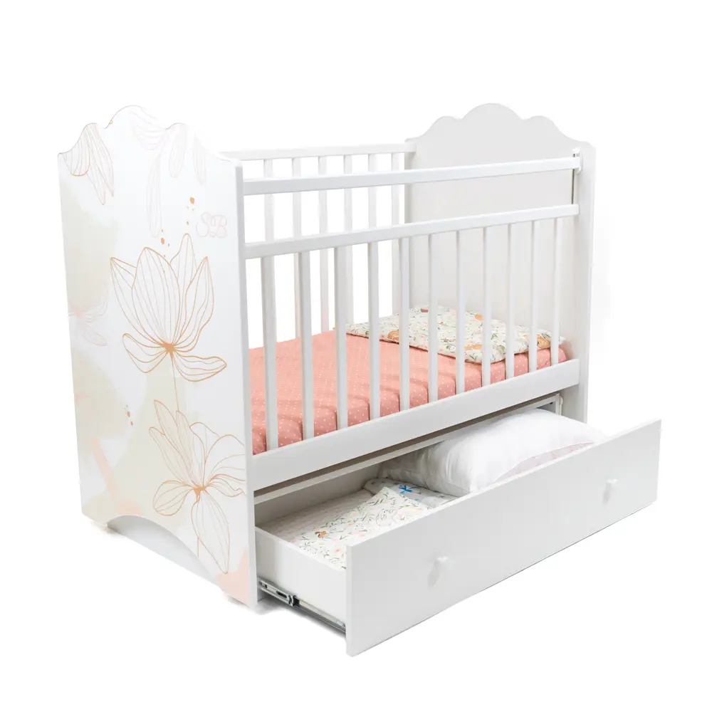 Фото 3 Кровать детская Sweet baby Beatrice 68x104x123 см цвет белый Фото 3 Кровать детская Sweet baby Beatrice 68x104x123 см цвет белый