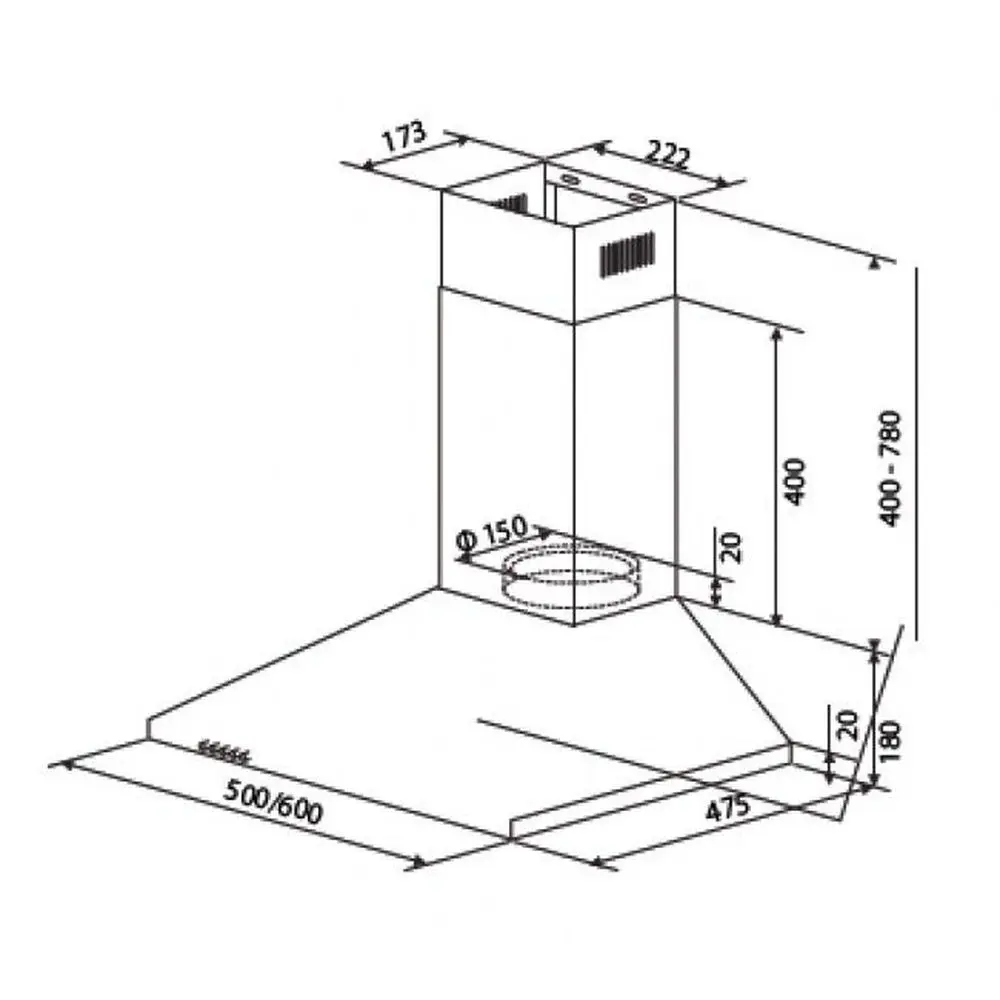 Фото 8 Вытяжка Cata V3-S500 BK 58.50x54.10x23.30 см 68 Вт цвет черный Фото 8 Вытяжка Cata V3-S500 BK 58.50x54.10x23.30 см 68 Вт цвет черный