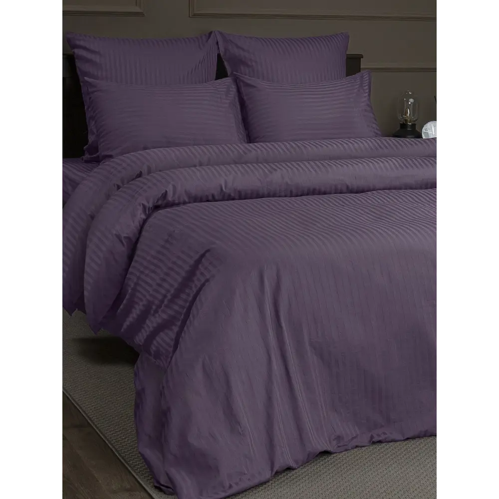 Фото 2 Комплект постельного белья Amore mio 47981, семейный, хлопок цвет фиолетовый