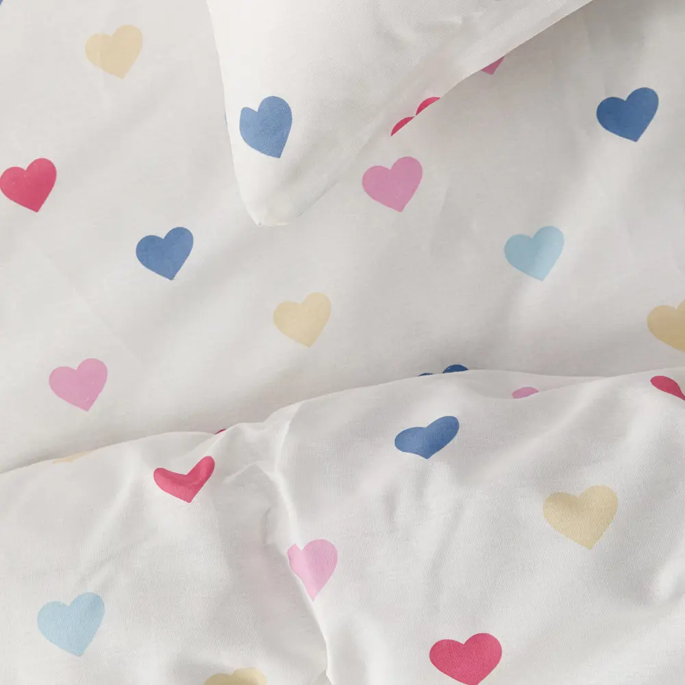 Фото 4 Комплект постельного белья Веселина Влюбленность евро бязь 70x70 см, разноцветный