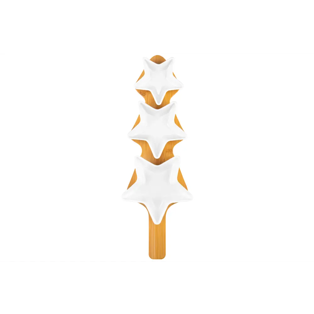 Фото 5 Набор блюд сервировочных 3 шт Elan Gallery Звезды 12x40 см фарфор цвет разноцветный Фото 5 Набор блюд сервировочных 3 шт Elan Gallery Звезды 12x40 см фарфор цвет разноцветный