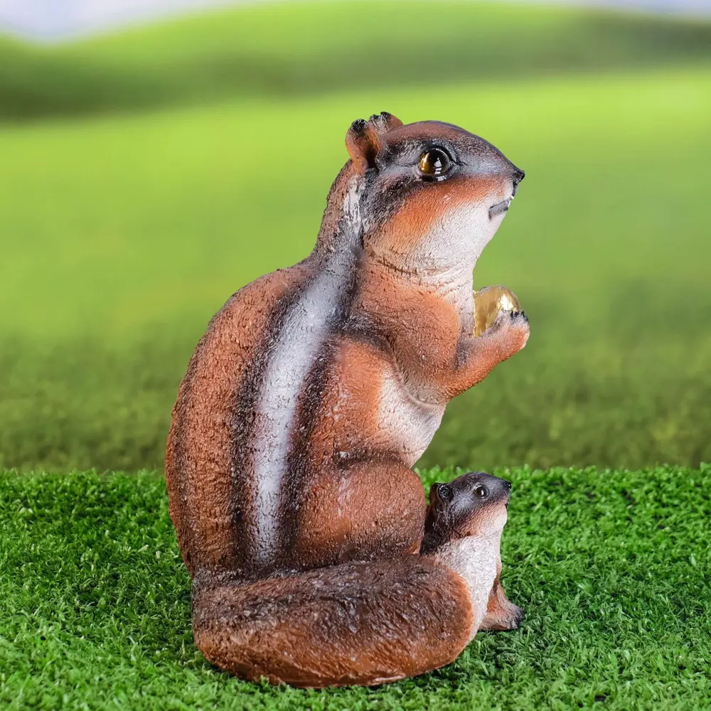 Фото 2 Садовая фигура Хорошие сувениры Бурундук с барсучком 18x12x12 см Фото 2 Садовая фигура Хорошие сувениры Бурундук с барсучком 18x12x12 см