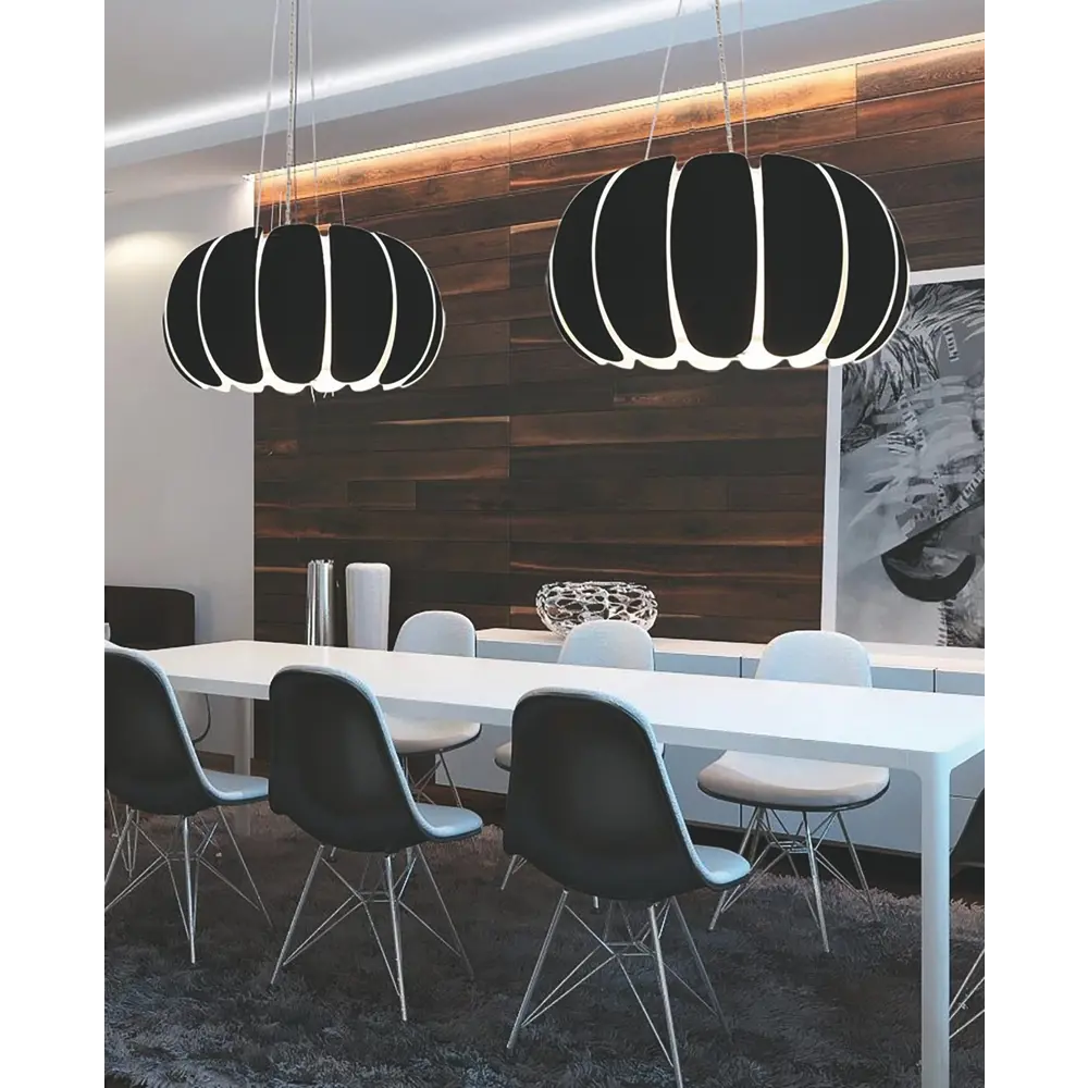 Фото 3 Светильник подвесной LUMINA DECO LDP 7788-500 BK Bellmaria 4 лампы 48 м² цвет черный Фото 3 Светильник подвесной LUMINA DECO LDP 7788-500 BK Bellmaria 4 лампы 48 м² цвет черный
