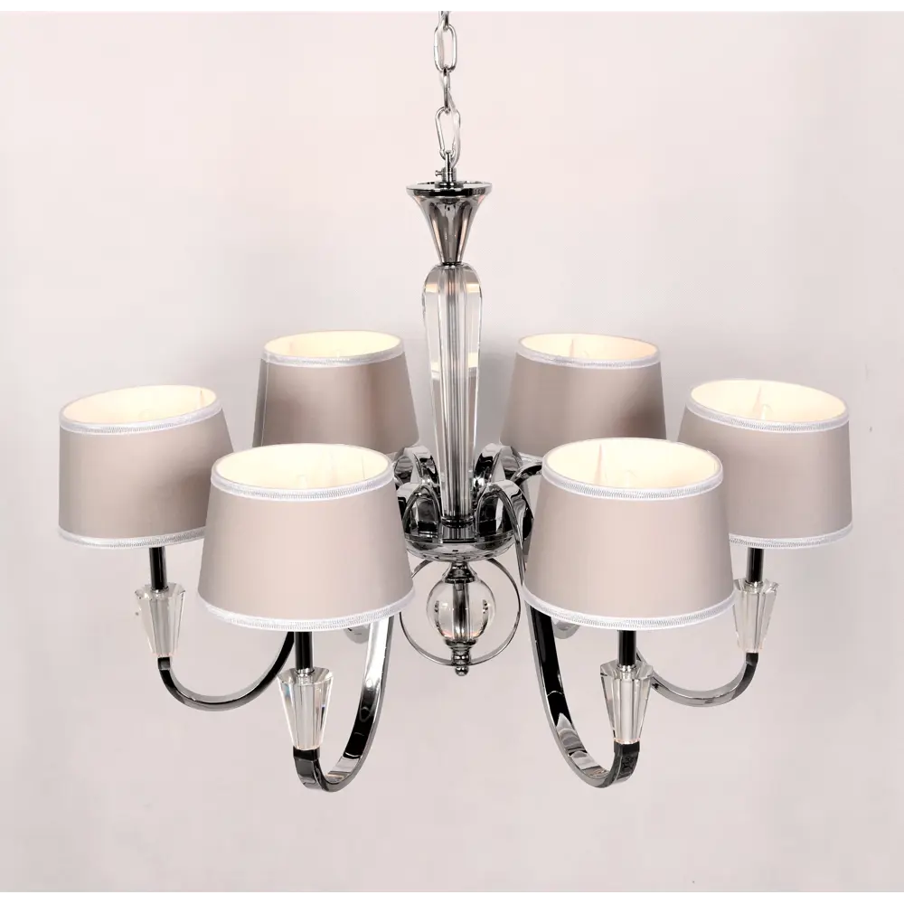 Фото 4 Люстра подвесная LUMINA DECO LDP 66076-6 CHR Capucci 6 ламп 48 м² цвет хром Фото 4 Люстра подвесная LUMINA DECO LDP 66076-6 CHR Capucci 6 ламп 48 м² цвет хром