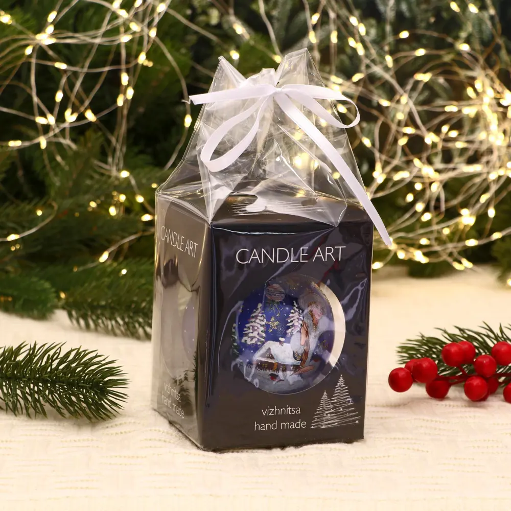 Фото 2 Елочный шар Evis 7304128 Зимушка-краса 8 см стекло синий Фото 2 Елочный шар Evis 7304128 Зимушка-краса 8 см стекло синий