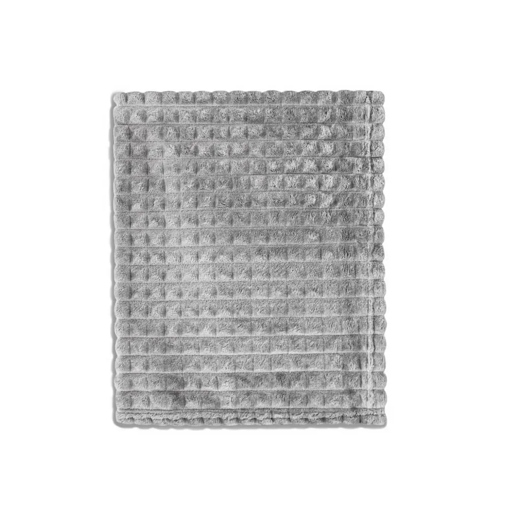 Фото 4 Плед Medsleep Лигарде 150x200 см велсофт цвет серый Фото 4 Плед Medsleep Лигарде 150x200 см велсофт цвет серый