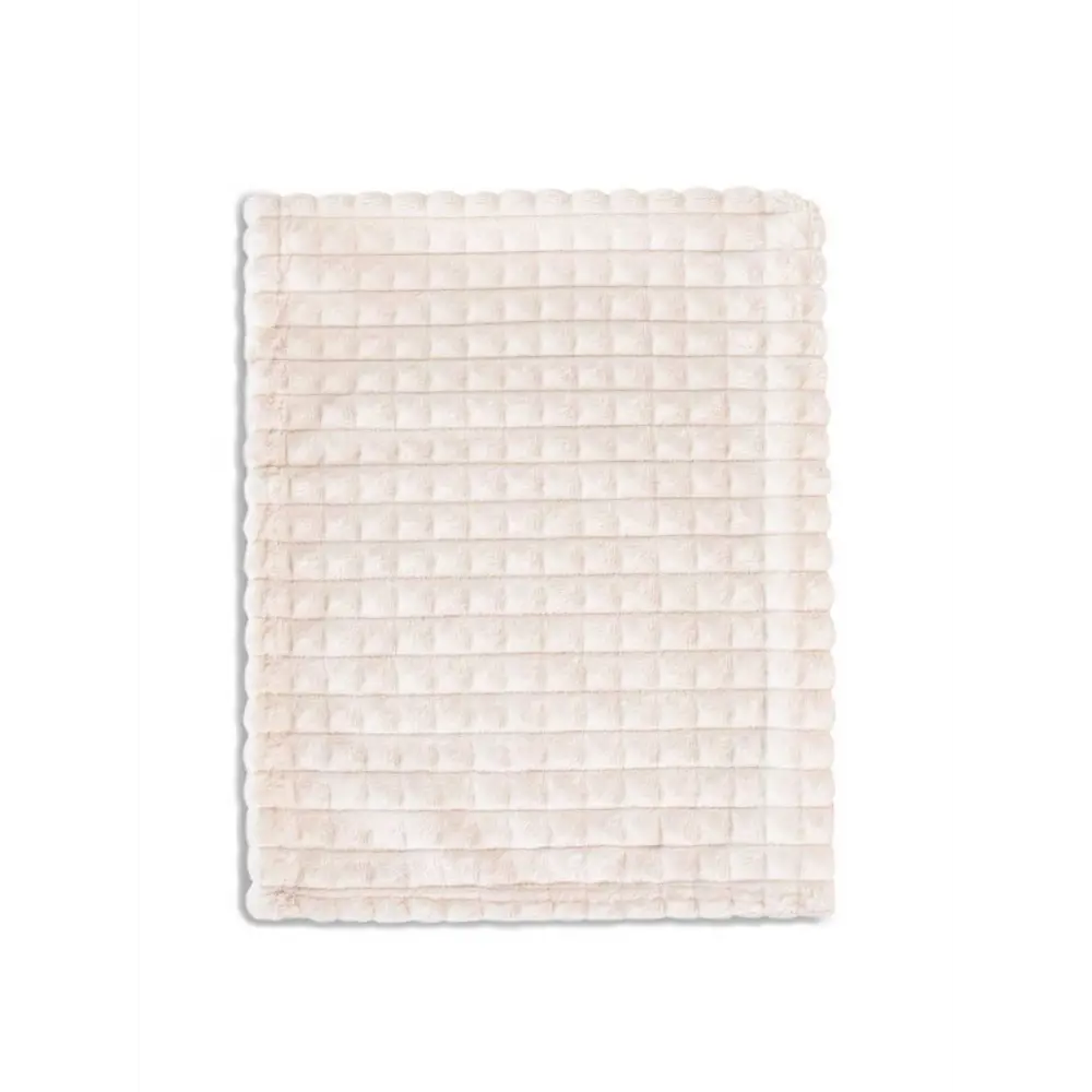 Фото 4 Плед Medsleep Лигарде 150x200 см велсофт цвет молочный Фото 4 Плед Medsleep Лигарде 150x200 см велсофт цвет молочный