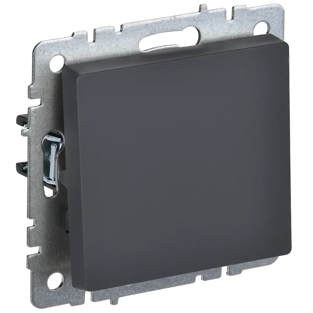 Фото Выключатель проходной встраиваемый Iek Brite BR-V12-0-10-K53 1 клавиша цвет графит Фото Выключатель проходной встраиваемый Iek Brite BR-V12-0-10-K53 1 клавиша цвет графит