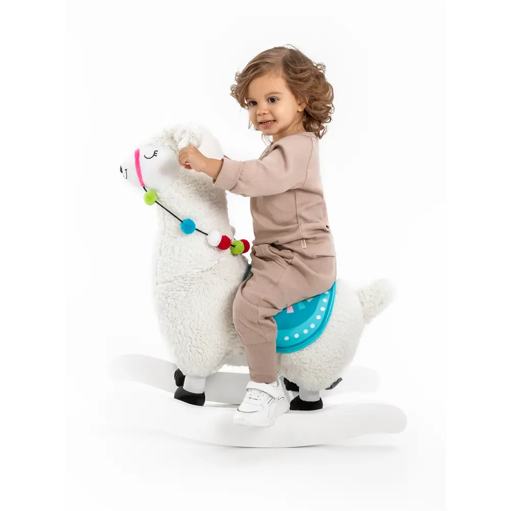 Фото 5 Качалка Лама Amarobaby Lama белый 64x29x70 см Фото 5 Качалка Лама Amarobaby Lama белый 64x29x70 см