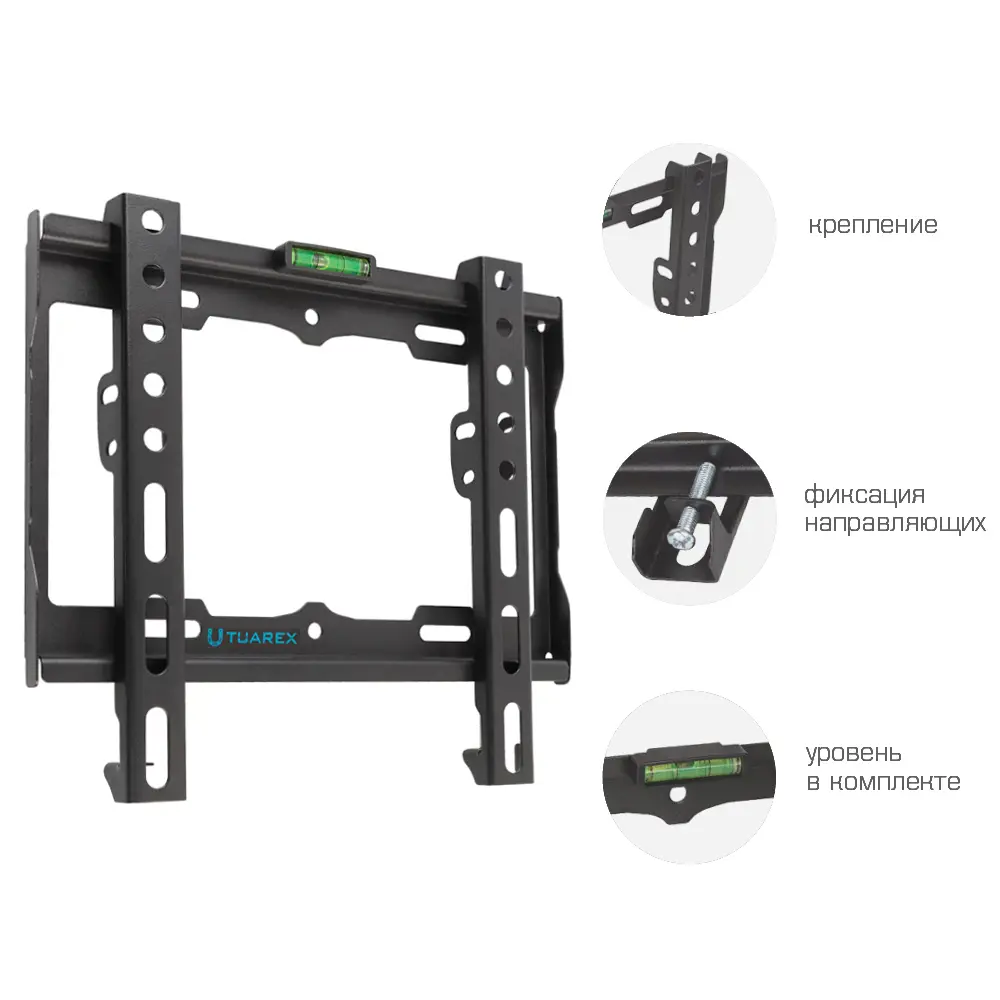 Фото 2 Кронштейн для ТВ Tuarex Olimp-115 15"-48" цвет черный Фото 2 Кронштейн для ТВ Tuarex Olimp-115 15"-48" цвет черный