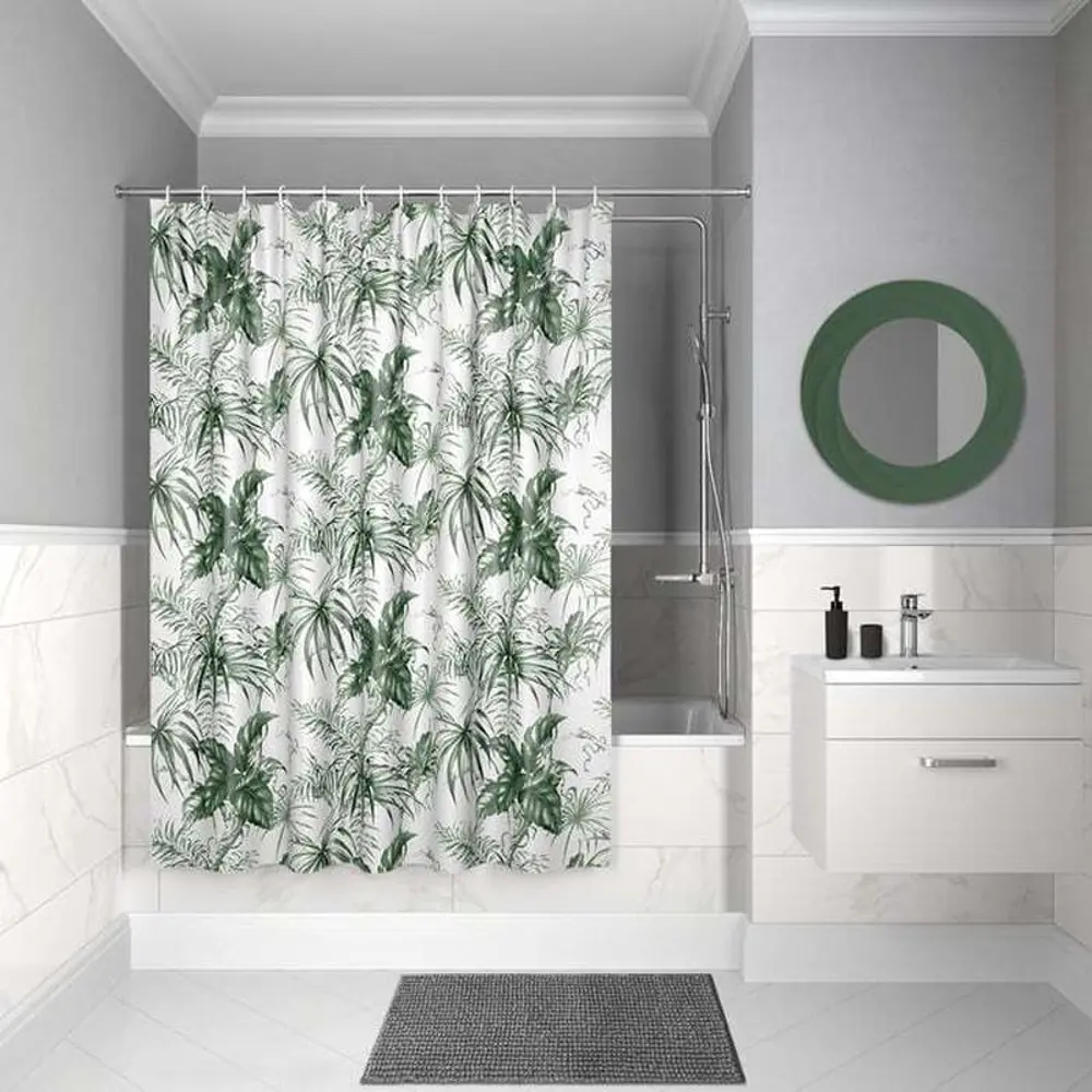 Фото Шторка для ванной комнаты Iddis Décor D10P218i11 Фото Шторка для ванной комнаты Iddis Décor D10P218i11