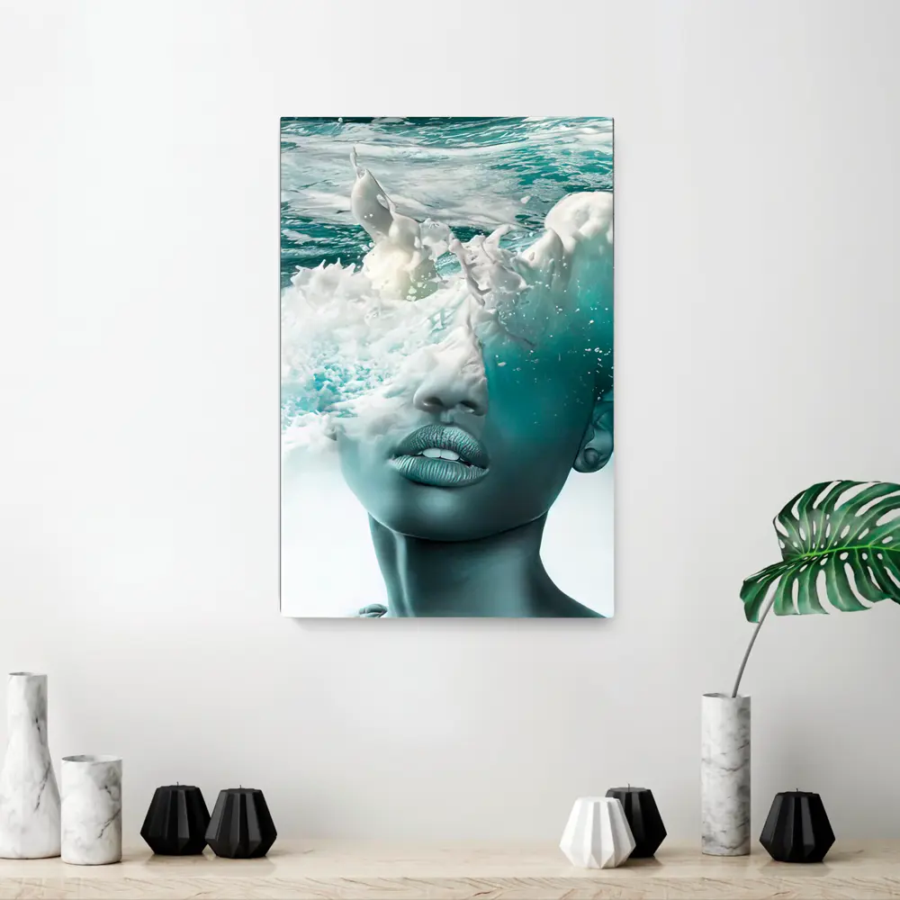 Фото Картина без обрамления Art debut gallery "Девушка волна" 80x115 см Фото Картина без обрамления Art debut gallery "Девушка волна" 80x115 см