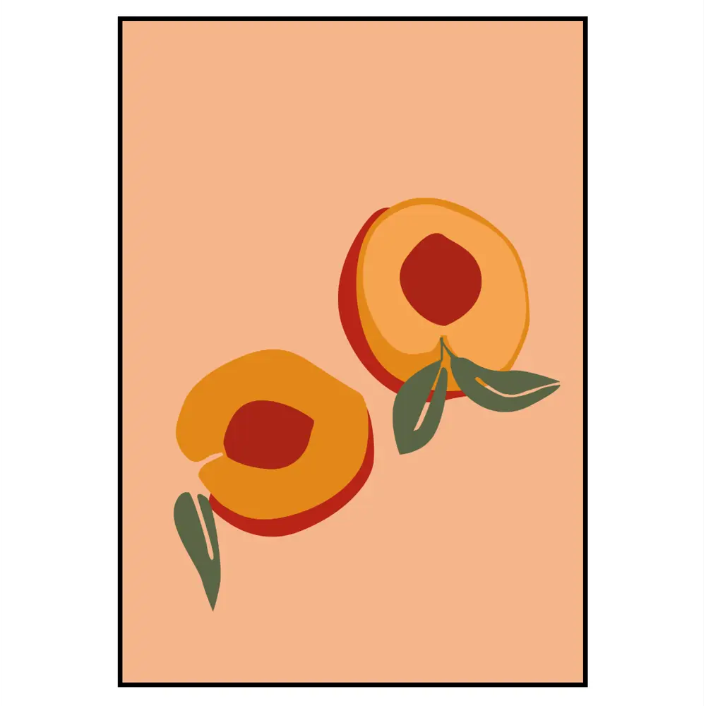 Фото 2 Постер 28 картин "Персики в разрезе" 50x40 см без рамы Фото 2 Постер 28 картин "Персики в разрезе" 50x40 см без рамы
