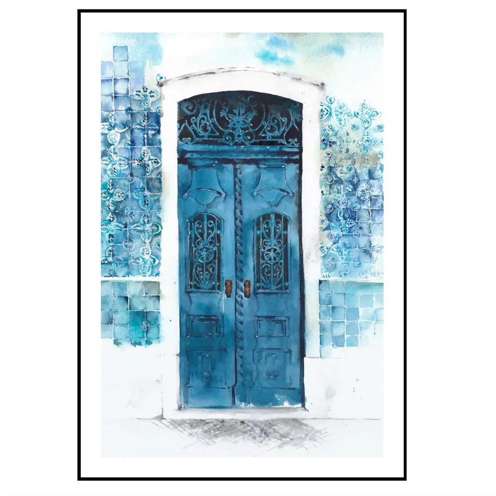 Фото 2 Постер 28 картин "Старинная синяя дверь" 70x50 см без рамы Фото 2 Постер 28 картин "Старинная синяя дверь" 70x50 см без рамы