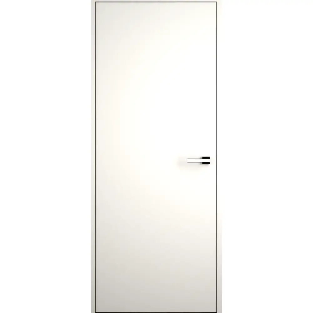 Фото Дверь межкомнатная скрытая правая (от себя) Invisible 90x210 см эмаль цвет Белый с замком Фото Дверь межкомнатная скрытая правая (от себя) Invisible 90x210 см эмаль цвет Белый с замком