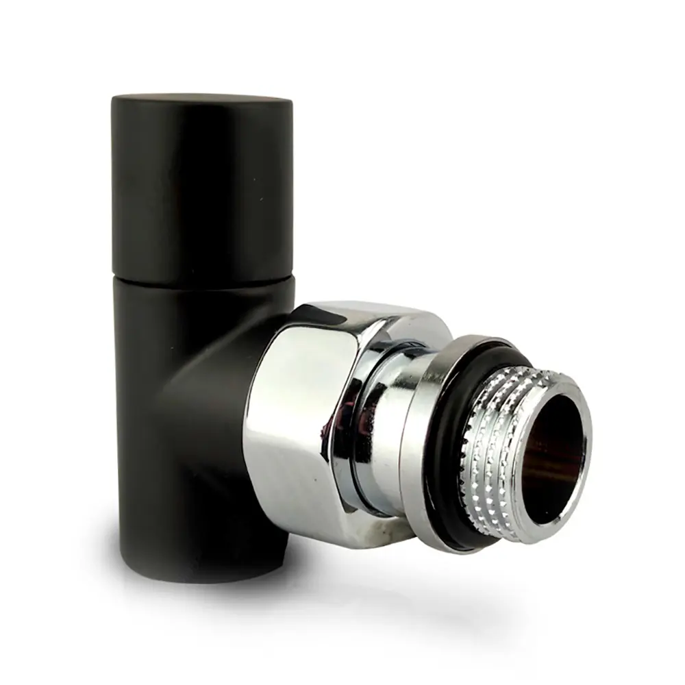 Фото Вентиль угловой SR Rubinetterie Tondera Light 1/2" цвет черный матовый Фото Вентиль угловой SR Rubinetterie Tondera Light 1/2" цвет черный матовый