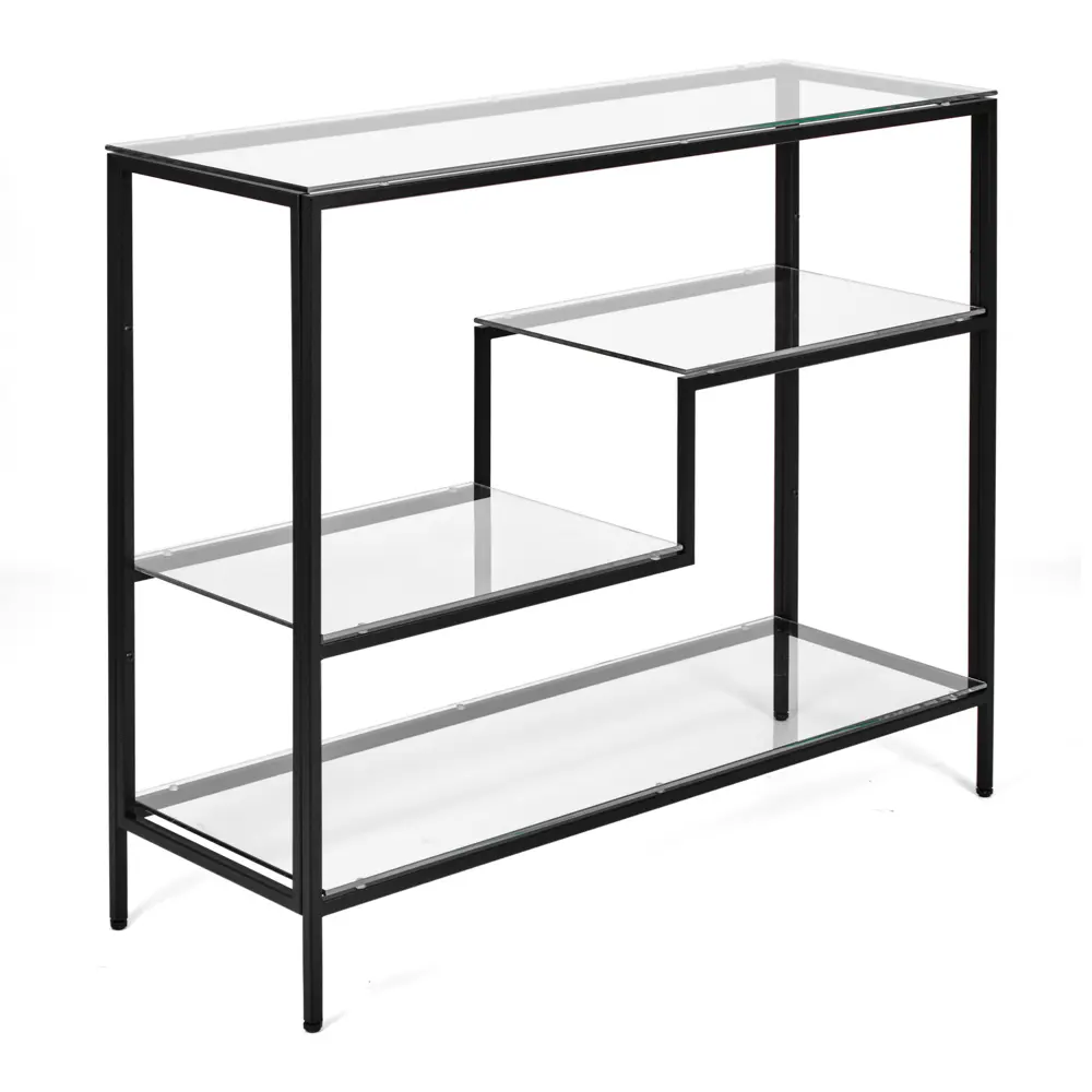 Фото Консоль напольная AllConsoles 1011-CB clear 100x80x35 см сталь Фото Консоль напольная AllConsoles 1011-CB clear 100x80x35 см сталь