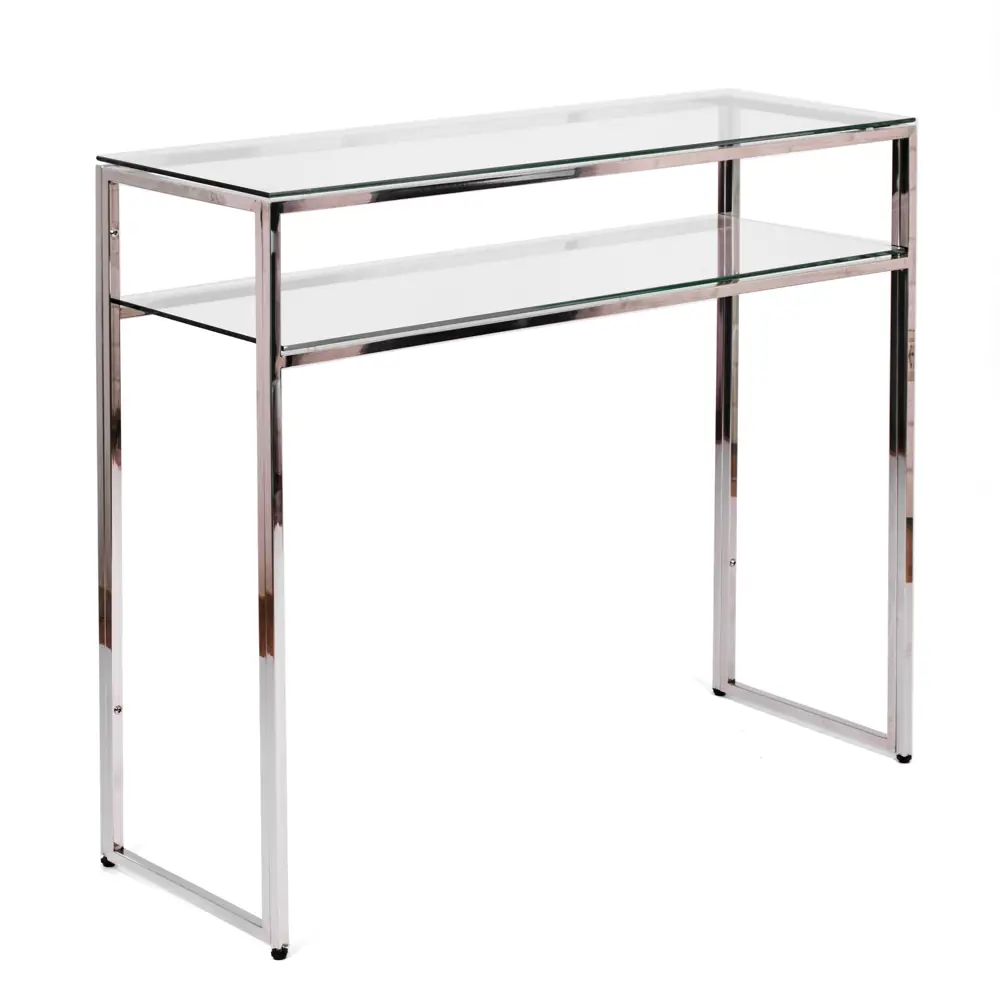 Фото Консоль напольная AllConsoles 2051-CS clear 100x80x35 см сталь Фото Консоль напольная AllConsoles 2051-CS clear 100x80x35 см сталь