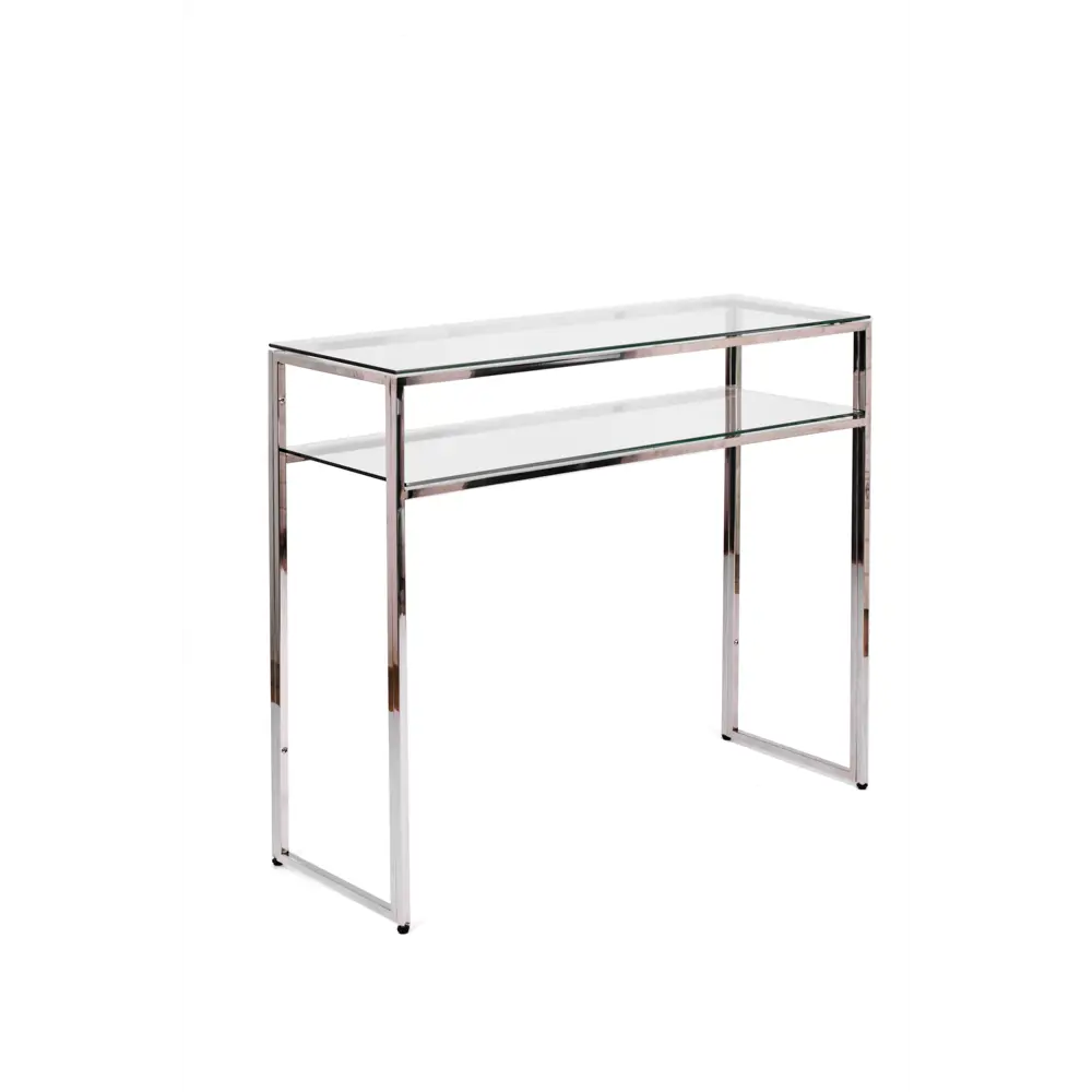 Фото 2 Консоль напольная AllConsoles 2051-CS clear 100x80x35 см сталь Фото 2 Консоль напольная AllConsoles 2051-CS clear 100x80x35 см сталь