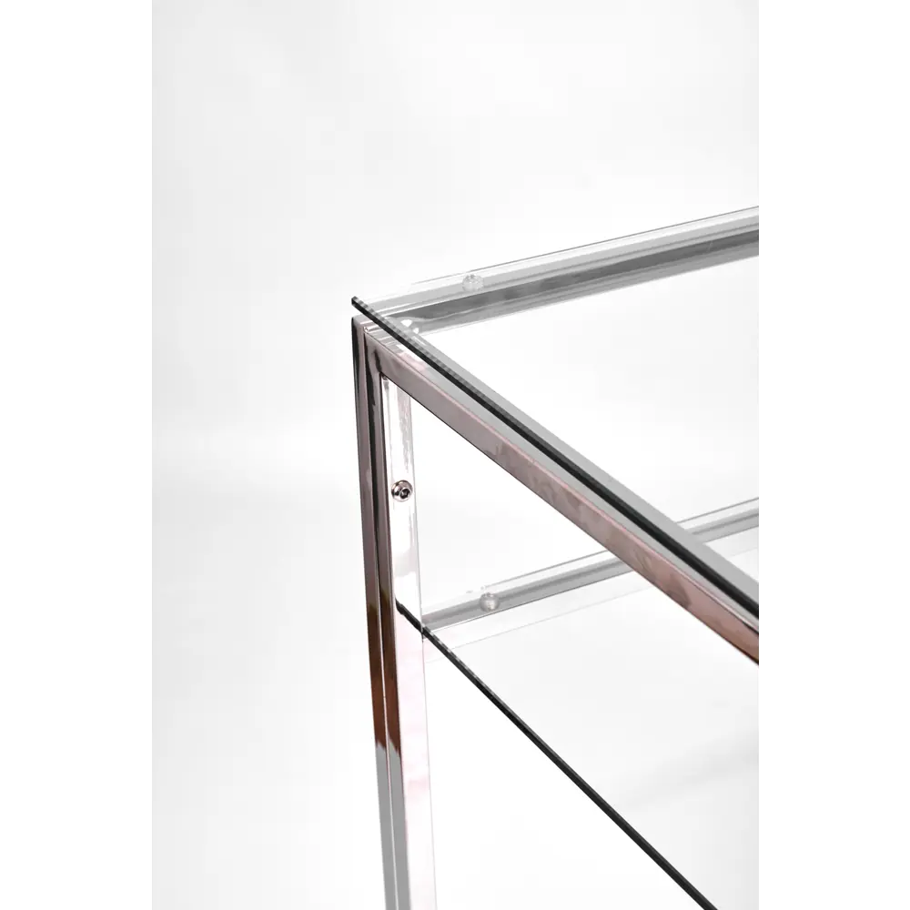 Фото 4 Консоль напольная AllConsoles 2051-CS clear 100x80x35 см сталь Фото 4 Консоль напольная AllConsoles 2051-CS clear 100x80x35 см сталь