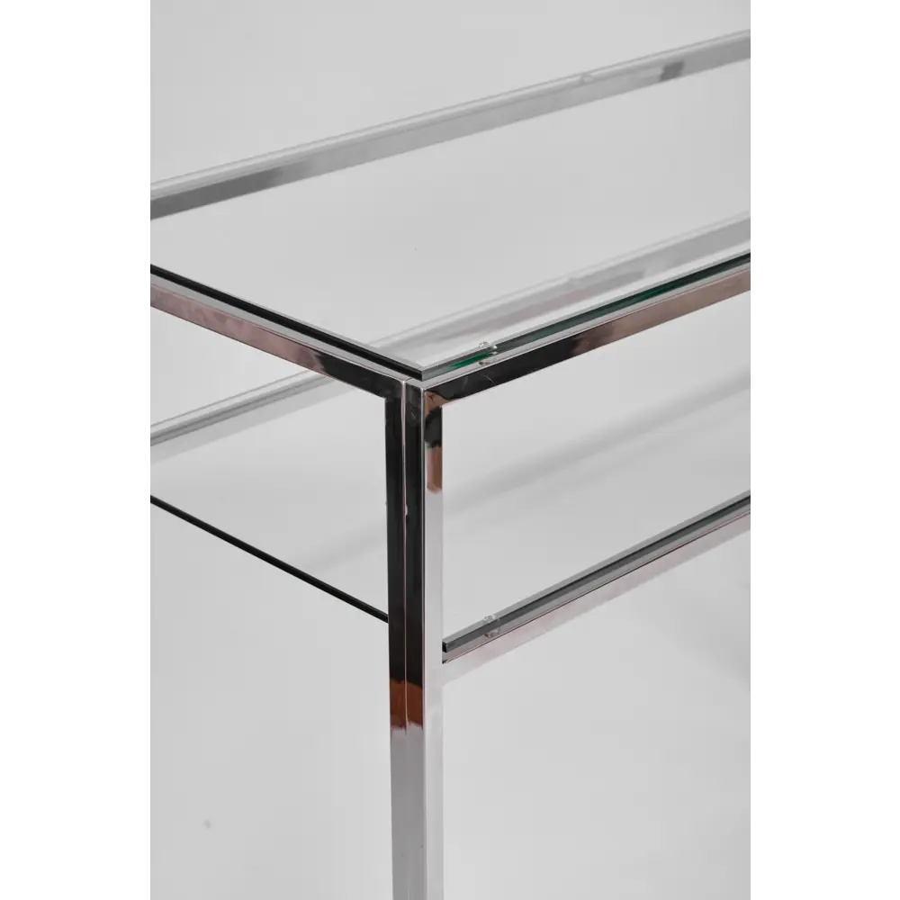 Фото 5 Консоль напольная AllConsoles 2051-CS clear 100x80x35 см сталь Фото 5 Консоль напольная AllConsoles 2051-CS clear 100x80x35 см сталь