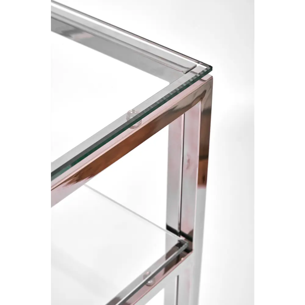 Фото 3 Консоль напольная AllConsoles 2051-CS clear 100x80x35 см сталь Фото 3 Консоль напольная AllConsoles 2051-CS clear 100x80x35 см сталь