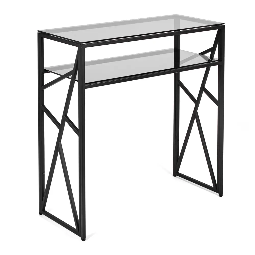 Фото Консоль напольная AllConsoles 1093-CB grey 80x80x35 см сталь Фото Консоль напольная AllConsoles 1093-CB grey 80x80x35 см сталь