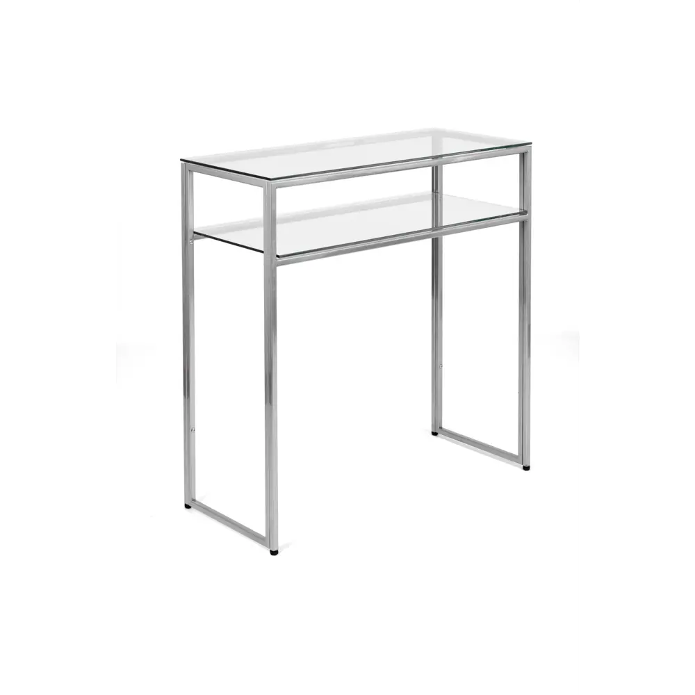 Фото 2 Консоль напольная AllConsoles 1043-CS clear 80x80x35 см сталь Фото 2 Консоль напольная AllConsoles 1043-CS clear 80x80x35 см сталь