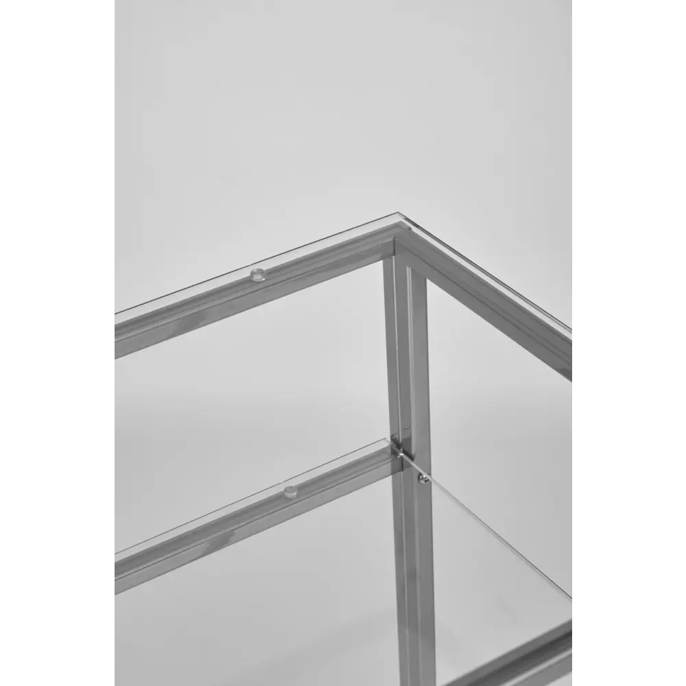Фото 4 Консоль напольная AllConsoles 1043-CS clear 80x80x35 см сталь Фото 4 Консоль напольная AllConsoles 1043-CS clear 80x80x35 см сталь