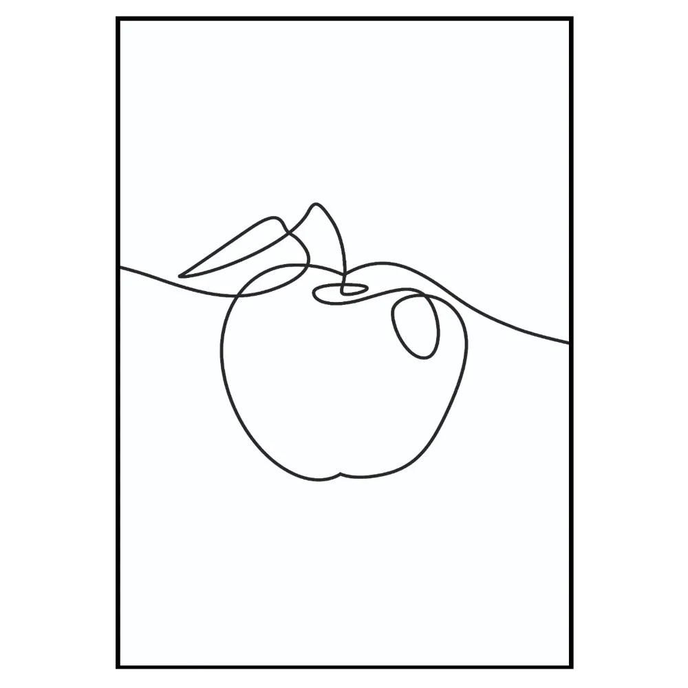 Фото 2 Постер 28 картин Яблоко Линейный рисунок 50x70 см в подарочном тубусе без рамы Фото 2 Постер 28 картин Яблоко Линейный рисунок 50x70 см в подарочном тубусе без рамы