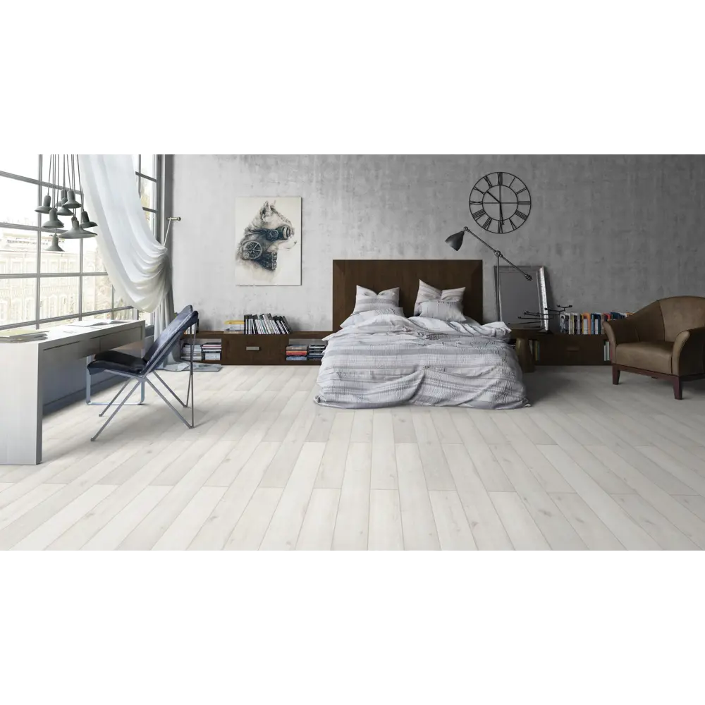 Фото 2 Ламинат Tarkett Cruise Celebrity Белый 32 класс толщина 8 мм с фаской 1.64 м², цена за упаковку