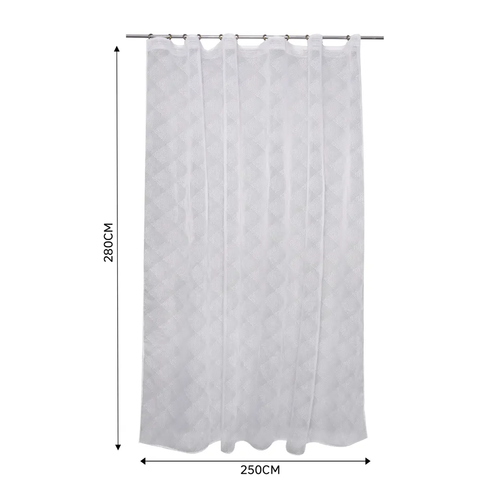 Фото 3 Тюль на ленте Inspire Ande 250x280 см цвет белый Фото 3 Тюль на ленте Inspire Ande 250x280 см цвет белый