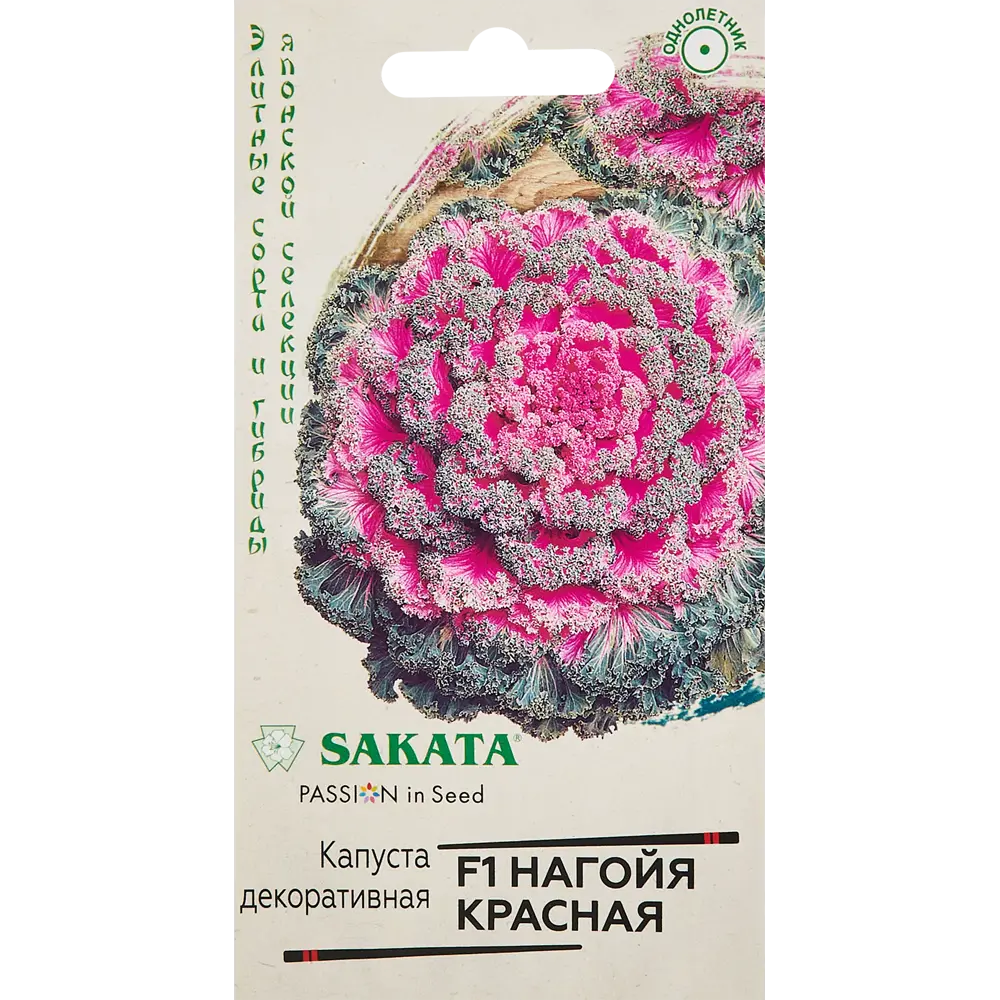Фото Семена овощей Гавриш капуста декоративная Нагойя саката красный, 6 шт.