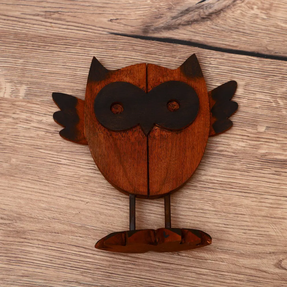 Фото 3 Интерьерный сувенир "Сова" круглая, 18.5x18x7 см Фото 3 Интерьерный сувенир "Сова" круглая, 18.5x18x7 см