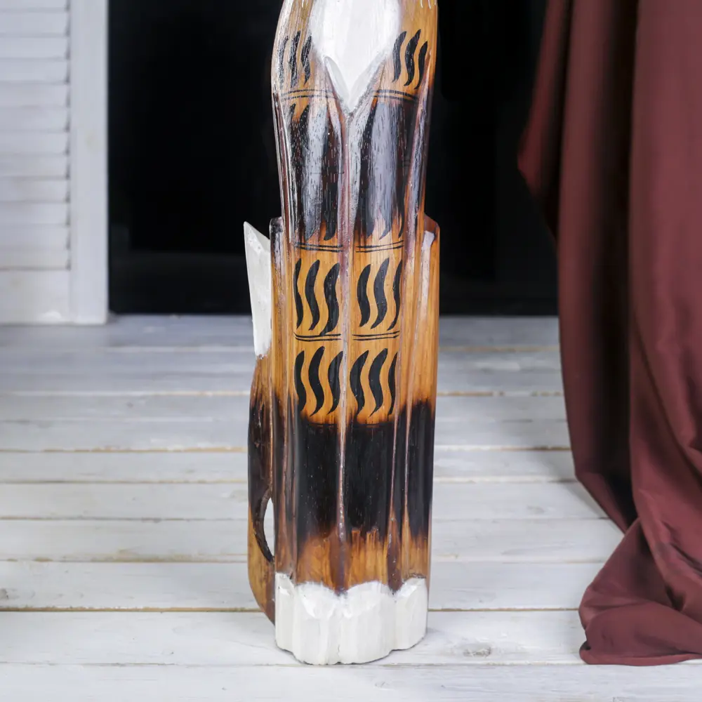 Фото 3 Интерьерный сувенир "Кошечка с белыми лапками и грудкой" 6x13x80 см