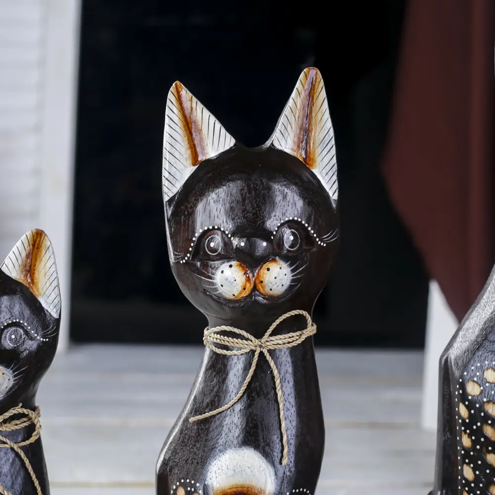 Фото 3 Набор сувениров 3 шт "Кошки Пятнистые лапки" (50x40x30) 7x25x50 см