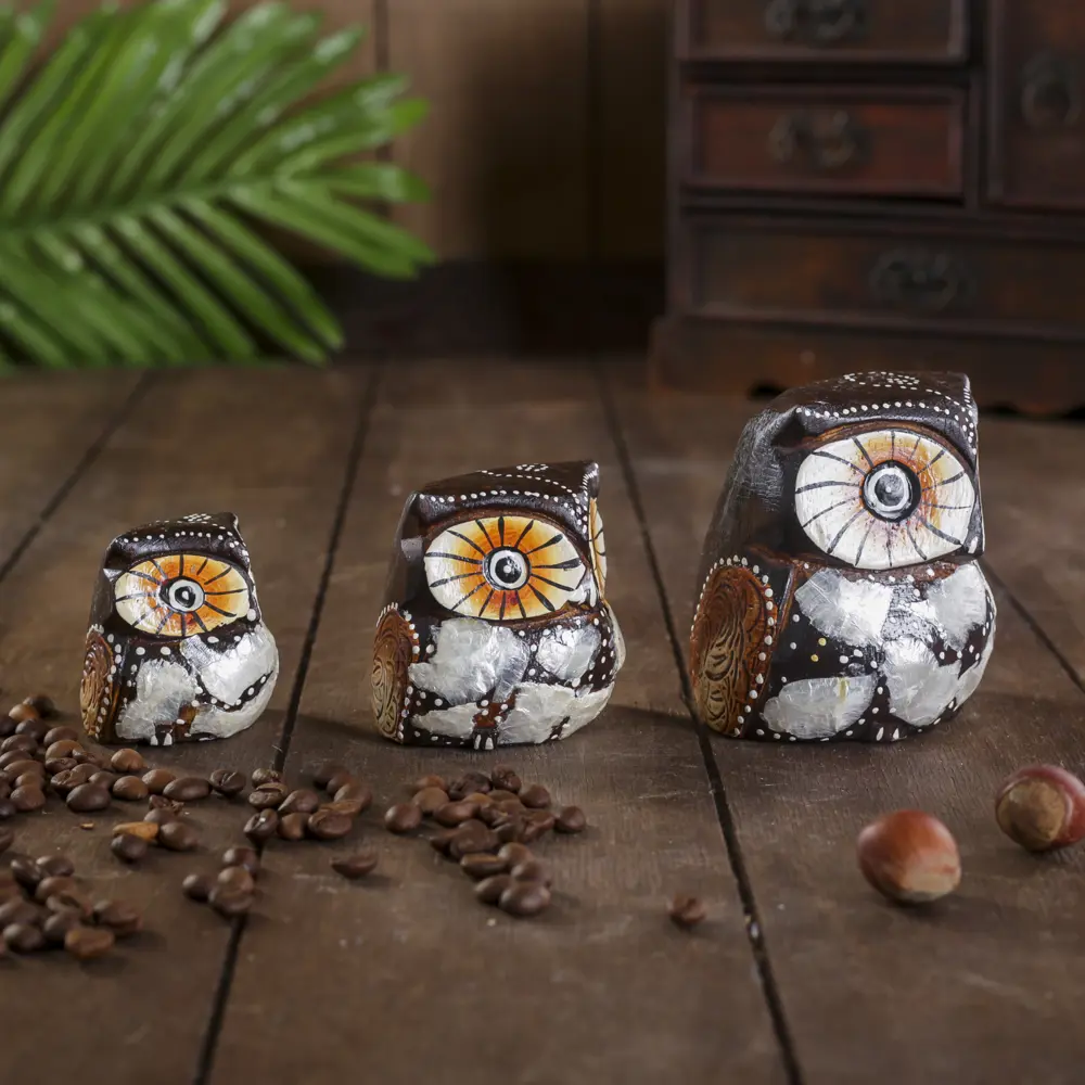 Фото 2 Набор сувениров 3 шт "Совы Облака" 6x19x8 см Фото 2 Набор сувениров 3 шт "Совы Облака" 6x19x8 см