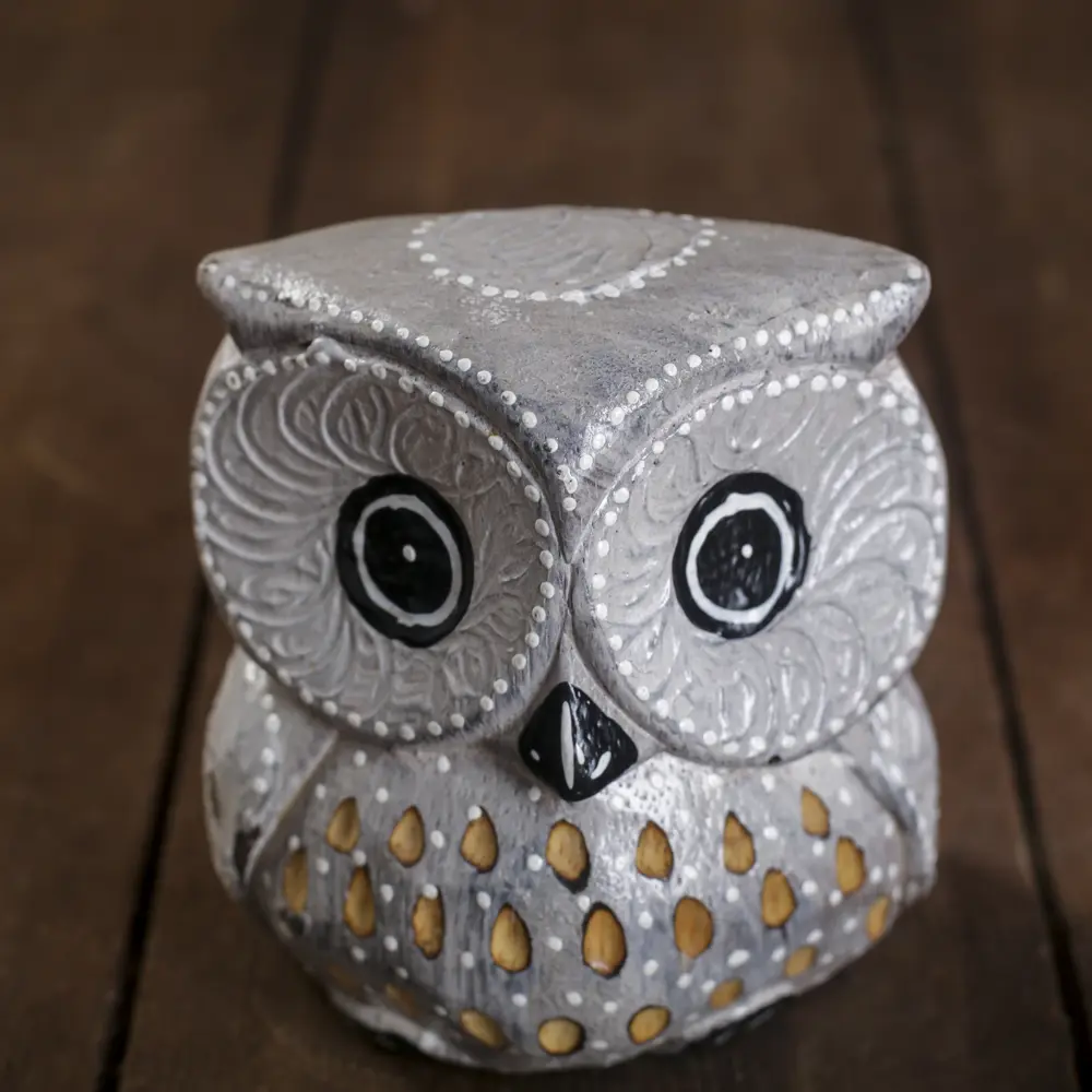 Фото 4 Набор сувениров 3 шт "Совы серые пятнистые" 6x19x8 см Фото 4 Набор сувениров 3 шт "Совы серые пятнистые" 6x19x8 см