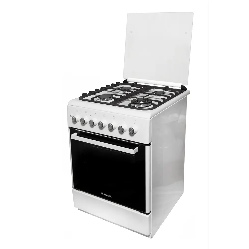 Фото Газовая плита с духовкой Il monte FO-GE6004 60x85x60 см белый