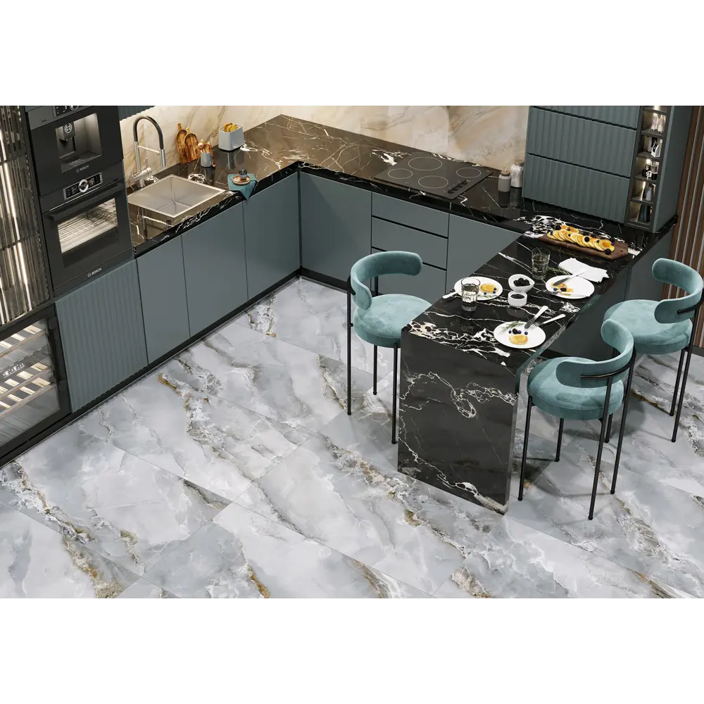 Фото Керамогранит Alma Ceramica Orlando 114x57 см 1.3 м² цвет светло-серый, цена за упаковку Фото Керамогранит Alma Ceramica Orlando 114x57 см 1.3 м² цвет светло-серый, цена за упаковку