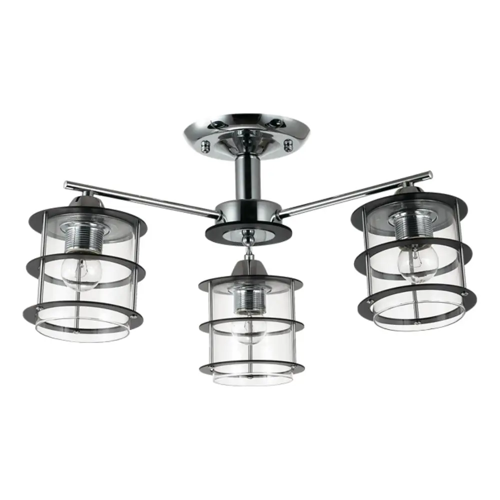 Фото Люстра потолочная LUMION ROTONDUM 3504/3C 3 лампы 12 м² цвет никель Фото Люстра потолочная LUMION ROTONDUM 3504/3C 3 лампы 12 м² цвет никель