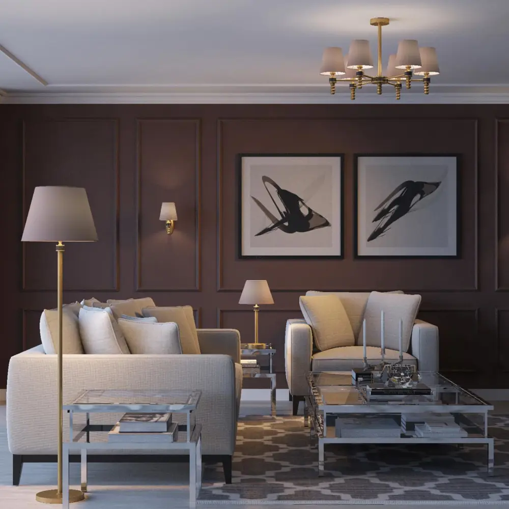 Фото 3 Люстра потолочная LUMION MONTANA 4429/6C 6 ламп 18 м² цвет золото Фото 3 Люстра потолочная LUMION MONTANA 4429/6C 6 ламп 18 м² цвет золото