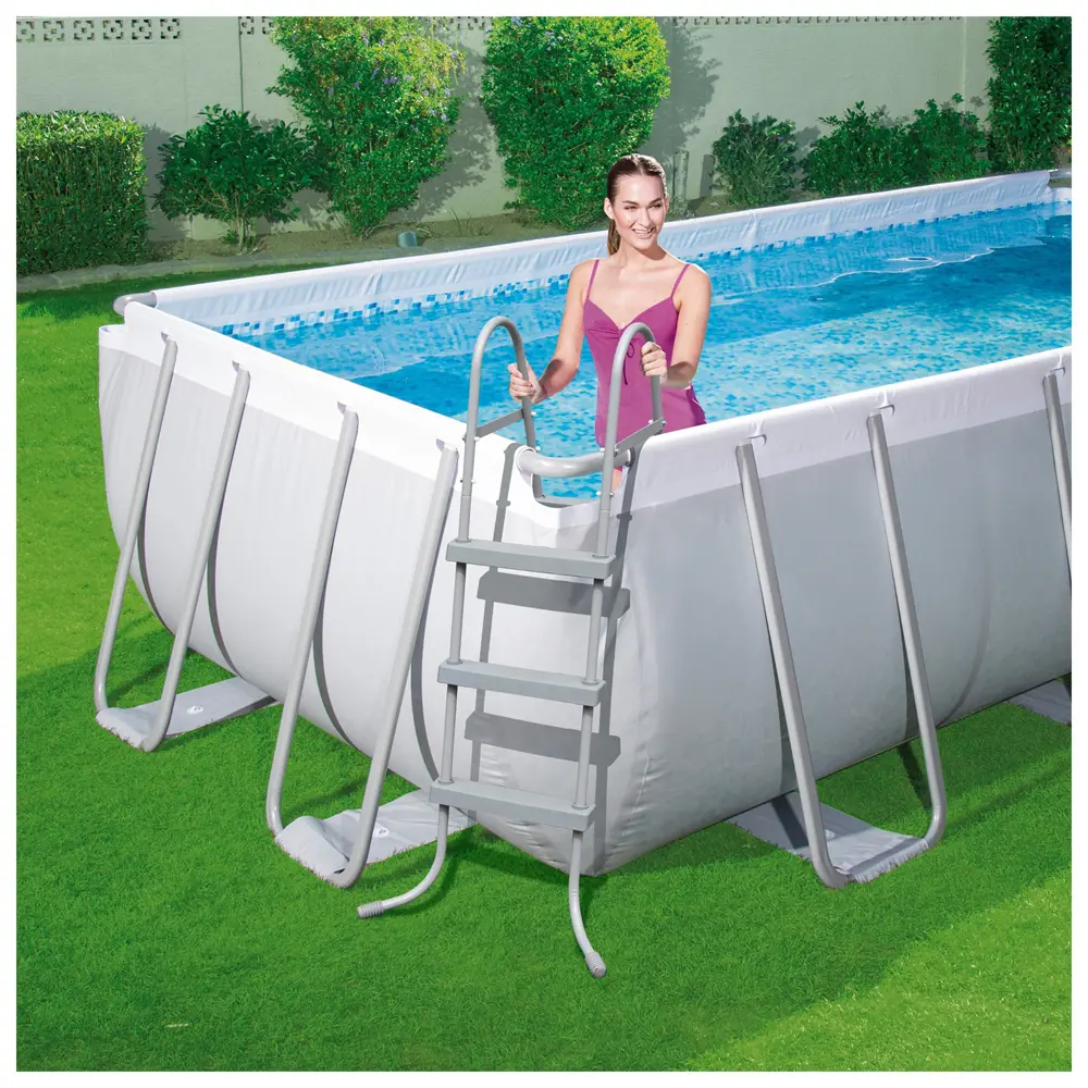 Фото 5 Каркасный бассейн Bestway Power Steel 201x100x404 см цвет серый Фото 5 Каркасный бассейн Bestway Power Steel 201x100x404 см цвет серый