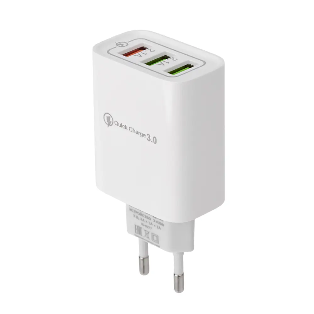 Фото 5 Сетевое зарядное устройство Rexant 3xUSB Quick charge Фото 5 Сетевое зарядное устройство Rexant 3xUSB Quick charge